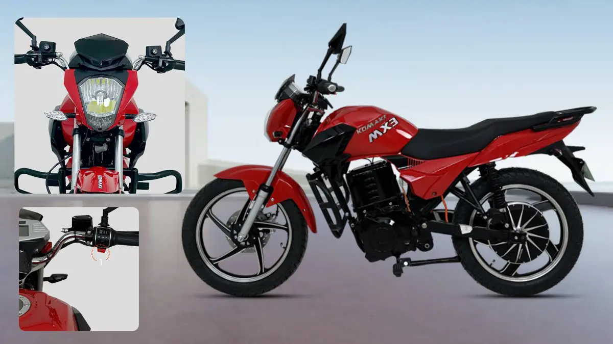 Komaki MX3 Electric Price – battery and range, Features, Images, Colors and Specs, Gave a tremendous range of 200 km